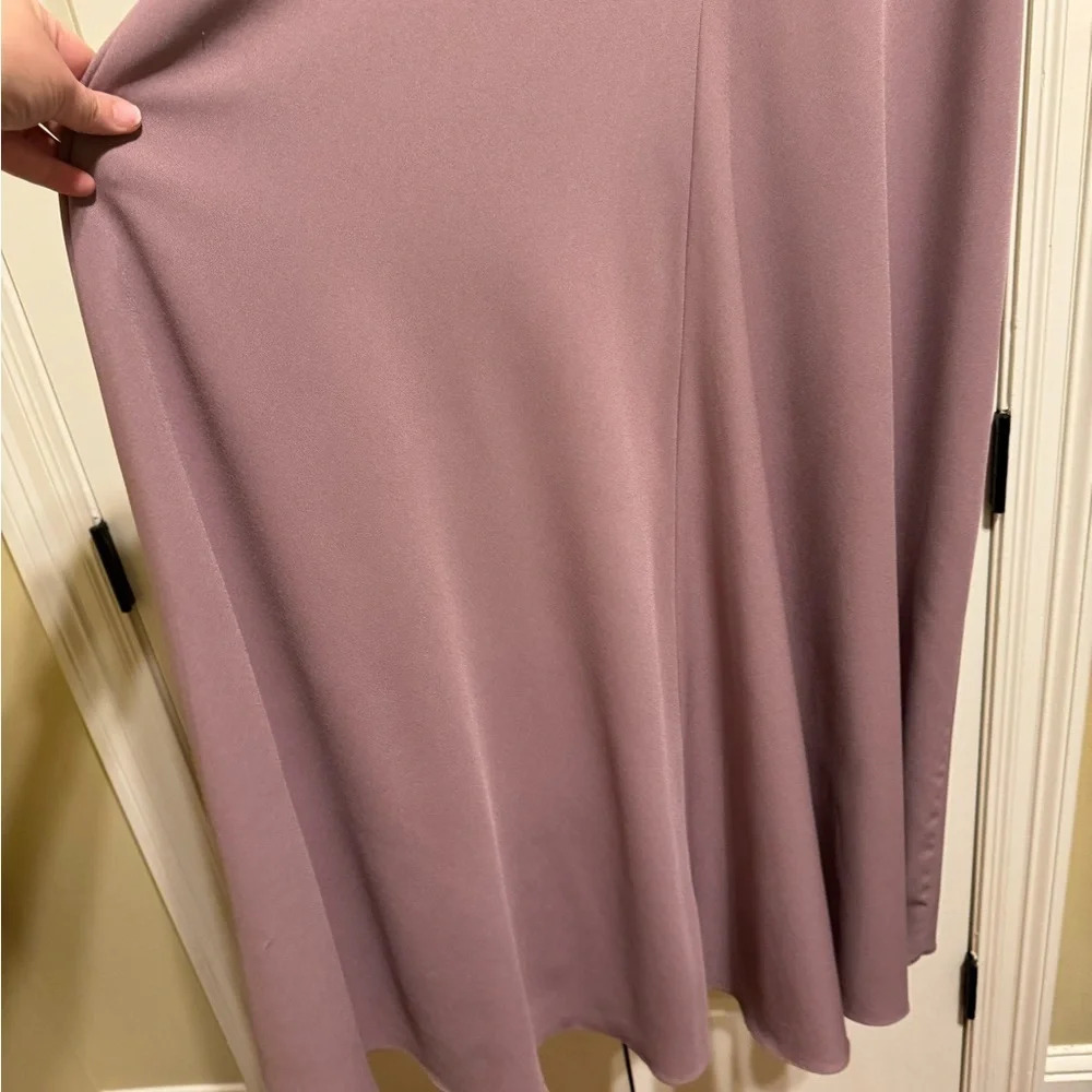 Amsale Emma Bridesmaid Prom Dress Mauve Size 12 - Picture 11 of 16